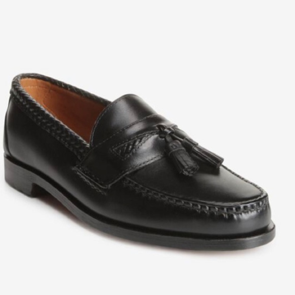 Allen Edmonds blk Maxfield  tassel loafer 9.5 $275
